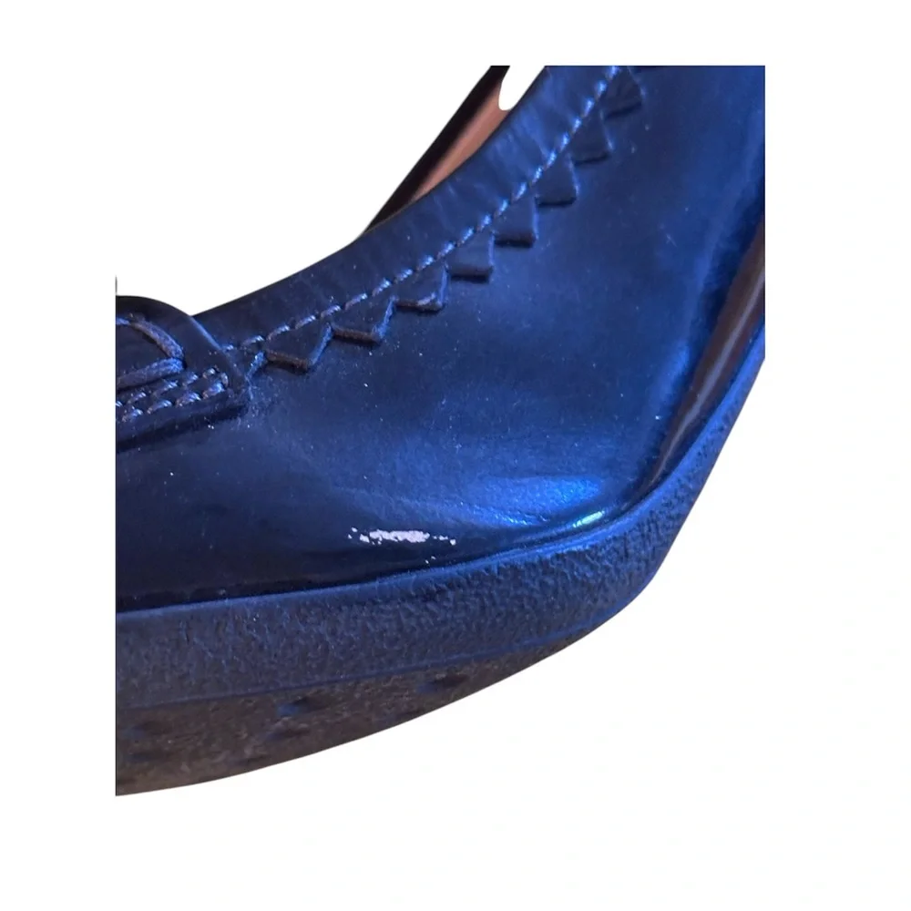 Tod's patent leather Heeled Loafers with Moccasin Toe
